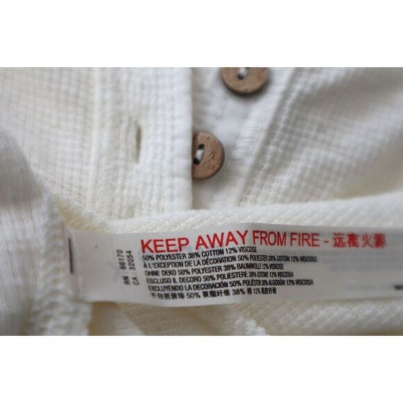 Intimately Free People OB1185372 Women's Sz XS Ivory Dylan Thermal L/S Bodysuit - Picture 6 of 8